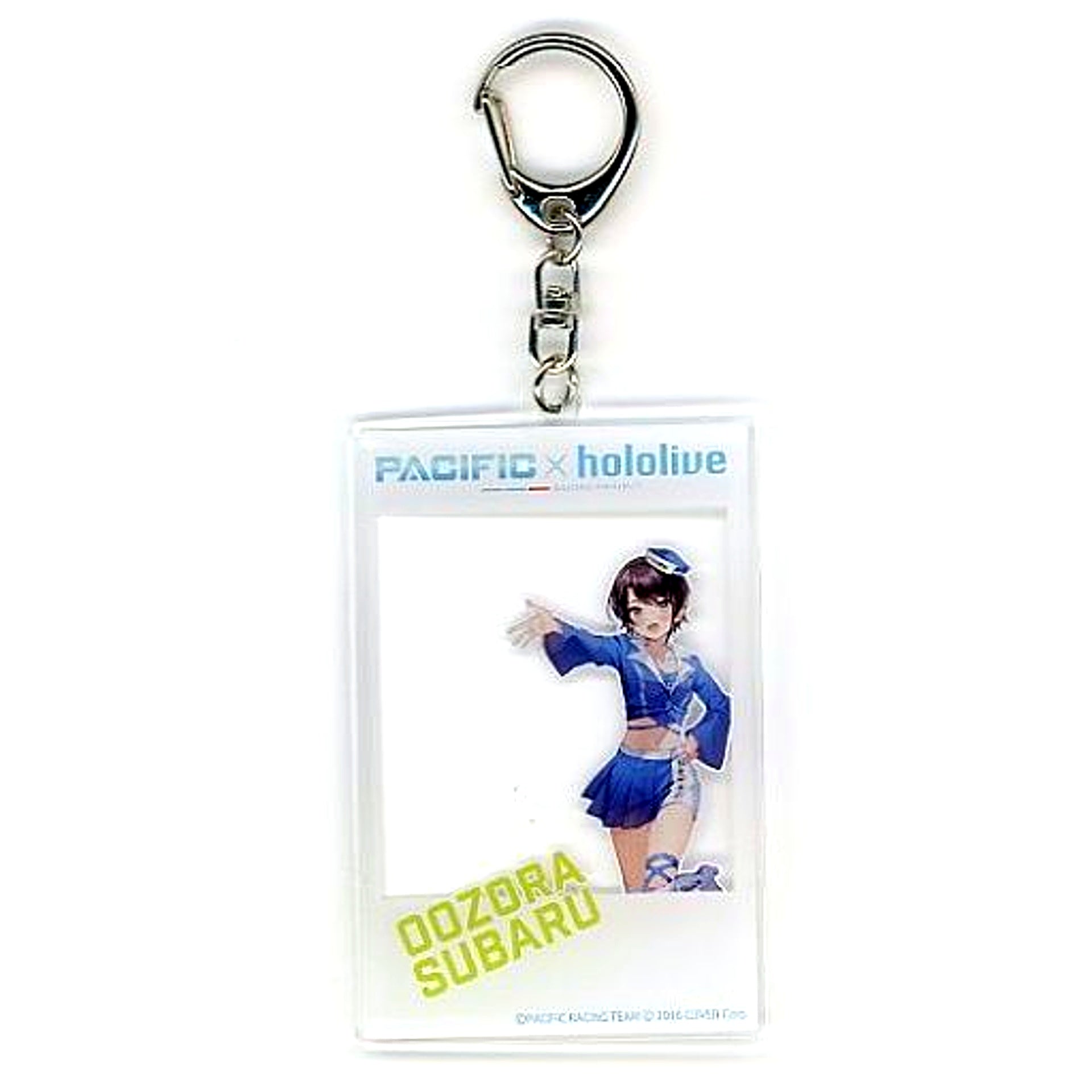 Oozora Subaru Hololive Cheki Style Acrylic Keychain PACIFIC RACING TEAM [USED]