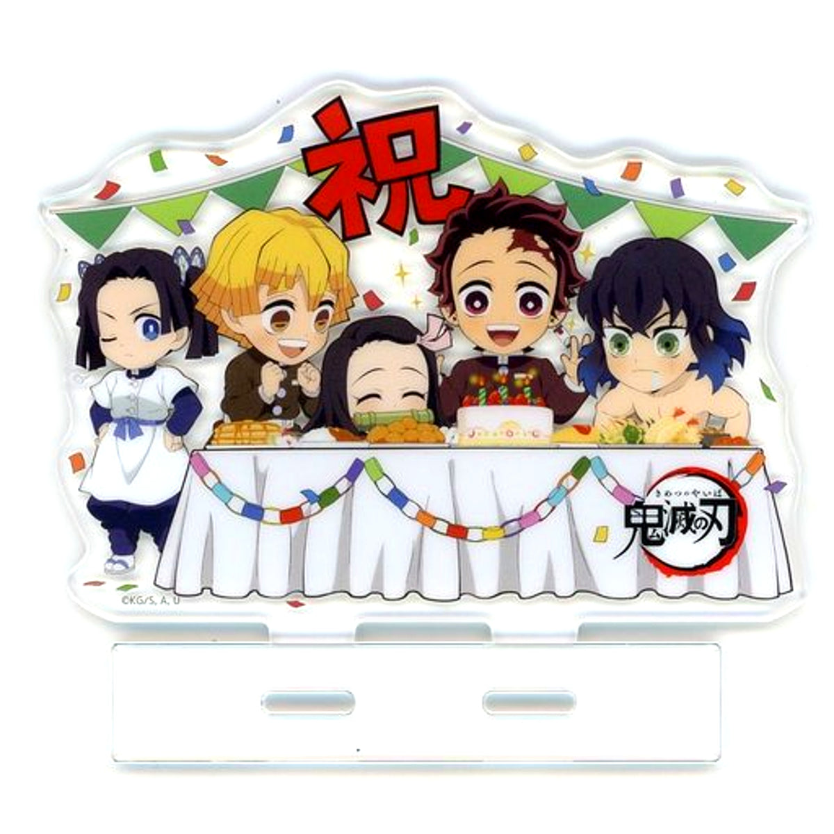 Group Acrylic Stand Demon Slayer: Kimetsu no Yaiba x ufotable Cafe / Machi Asobi Cafe Tanjiro Kamado Birthday Festival 2022 [USED]