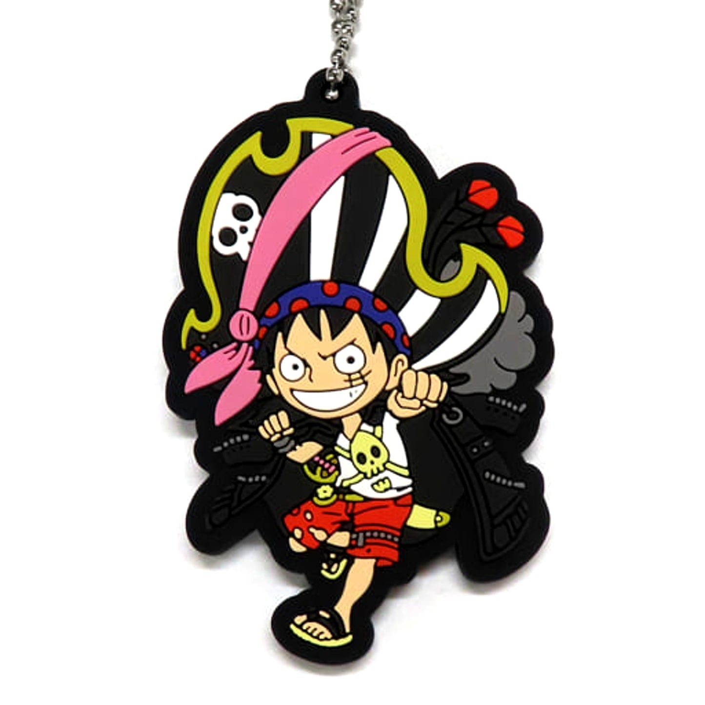 One Piece Film Red Monkey D. Luffy Ichiban Kuji Rubber Mascot Prize J Keychains [USED]