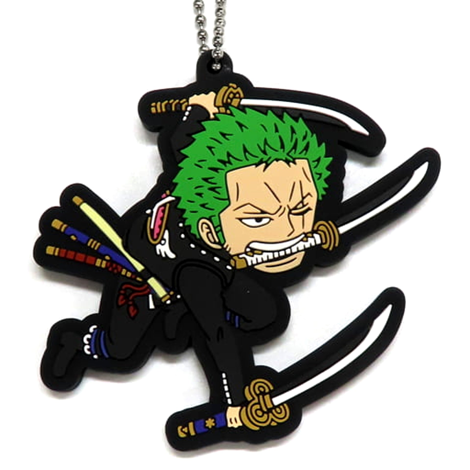 One Piece Film Red Roronoa Zoro Ichiban Kuji Rubber Mascot Prize J Keychains [USED]