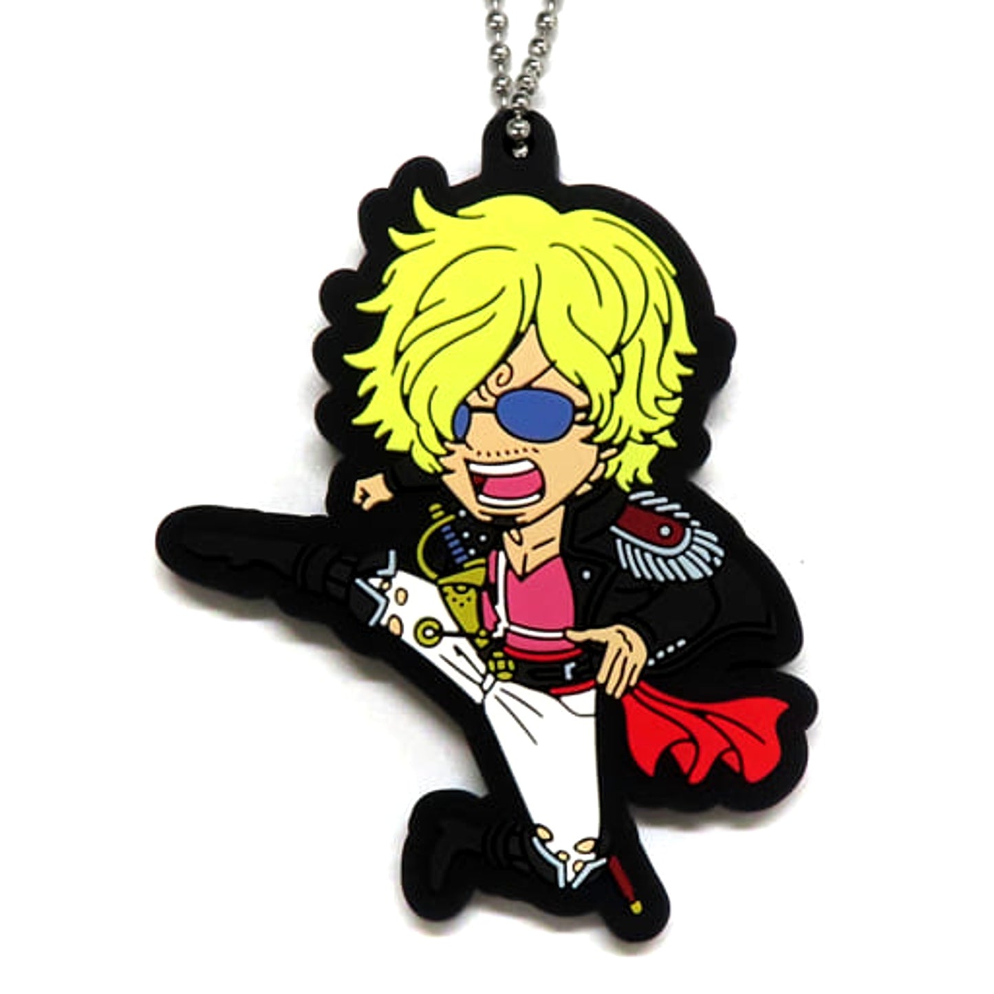 One Piece Film Red Sanji Ichiban Kuji Rubber Mascot Prize J Keychains [USED]