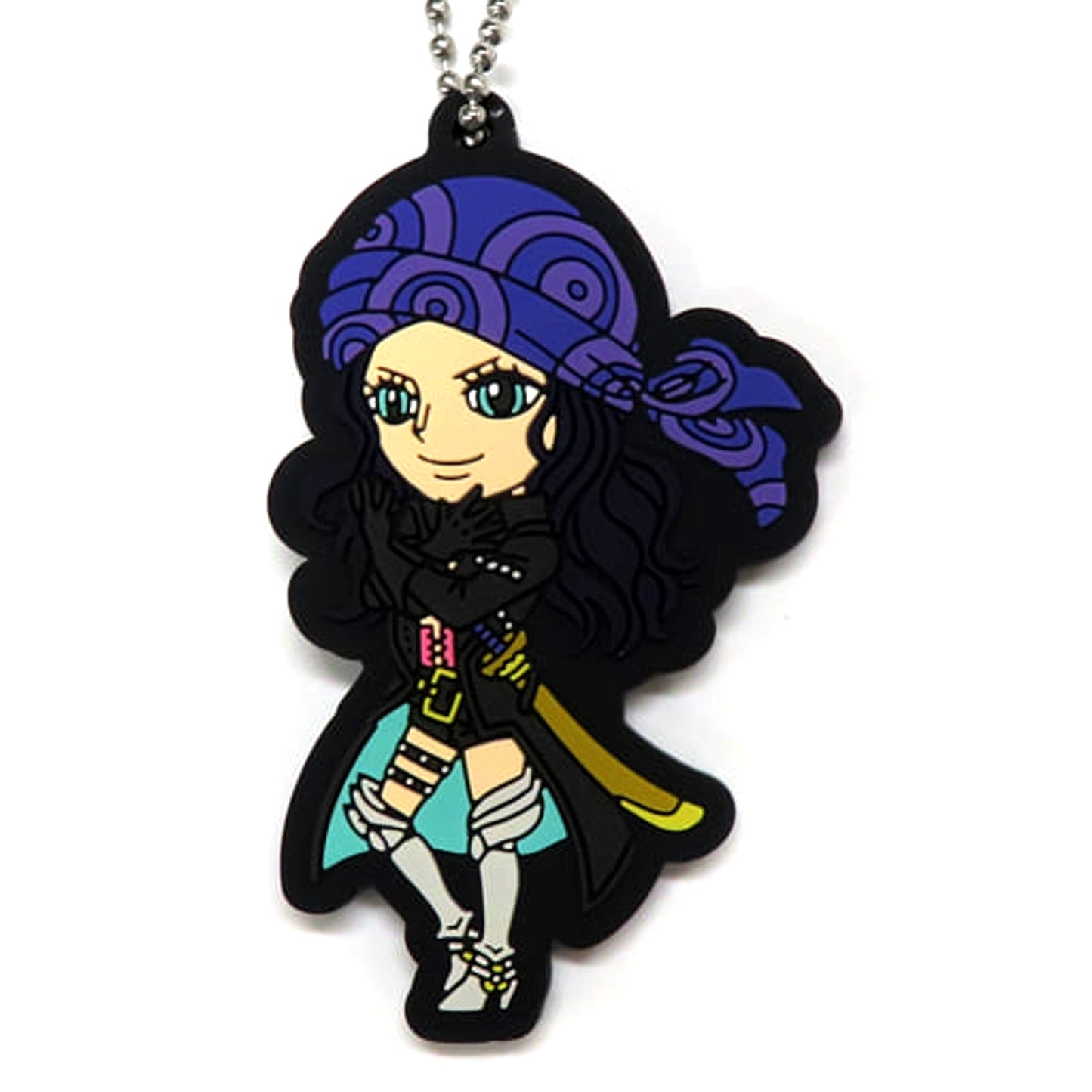 One Piece Film Red Nico Robin Ichiban Kuji Rubber Mascot Prize J Keychains [USED]