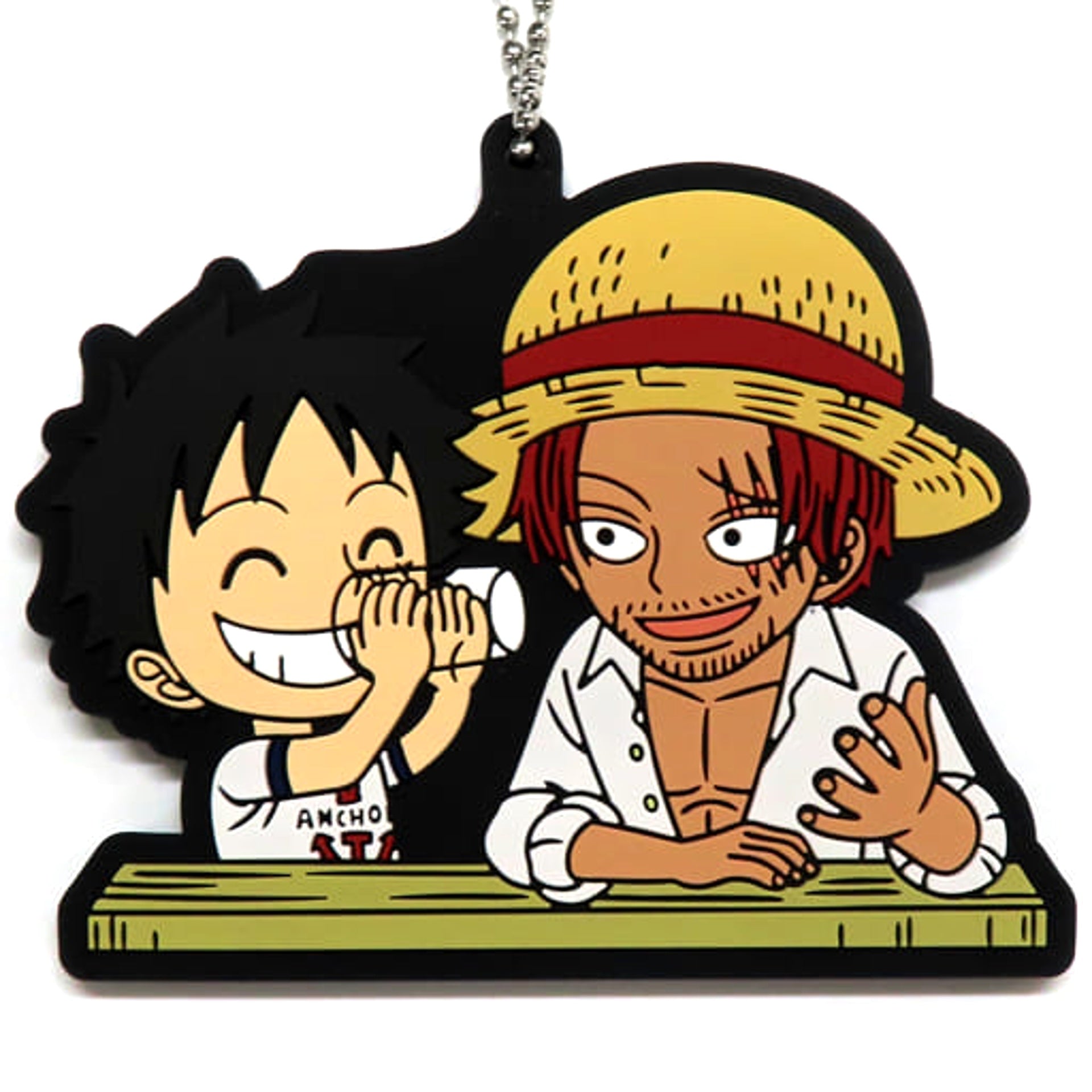 One Piece Film Red Luffy Shanks Ichiban Kuji Rubber Mascot Prize J Keychains [USED]
