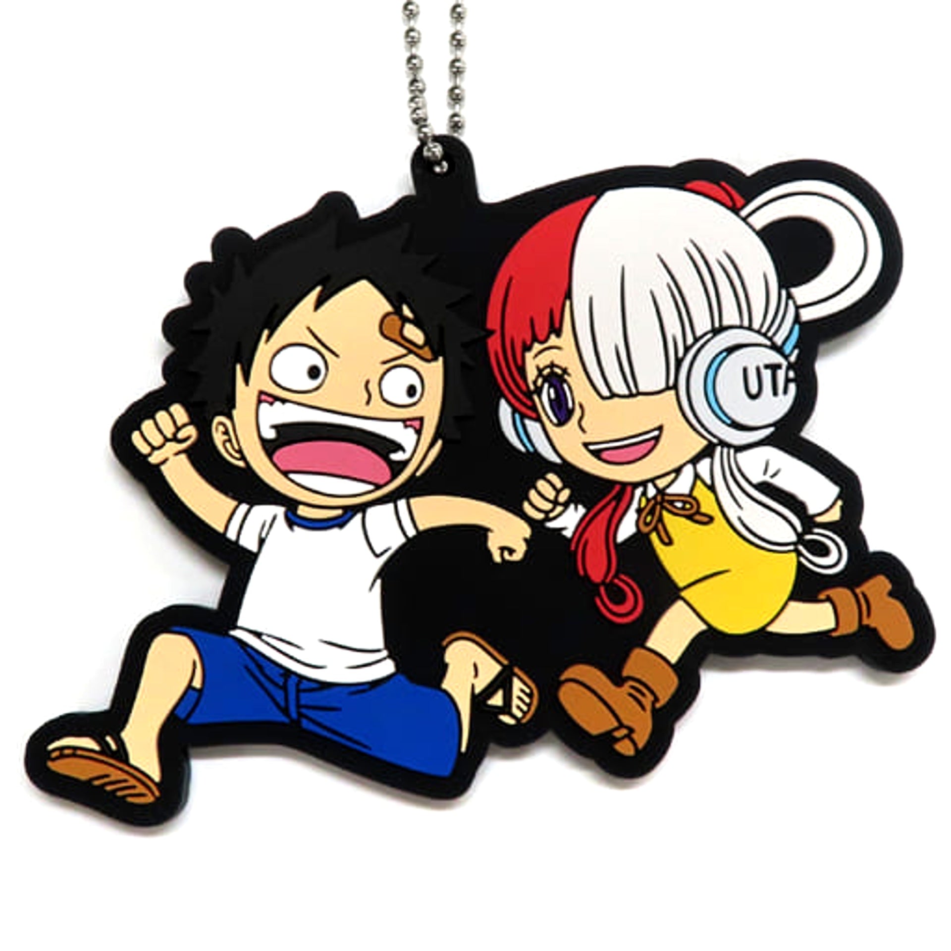 One Piece Film Red Luffy Uta Ichiban Kuji Rubber Mascot Prize J Keychains [USED]