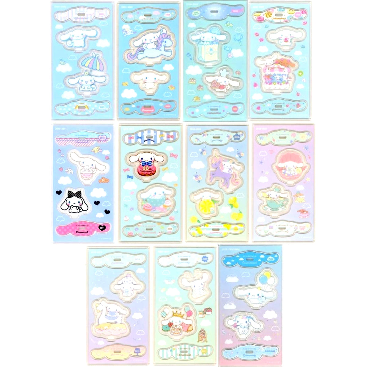 Set of 11 Cinnamoroll x FamilyMart 20th Acrylic Stand [USED]