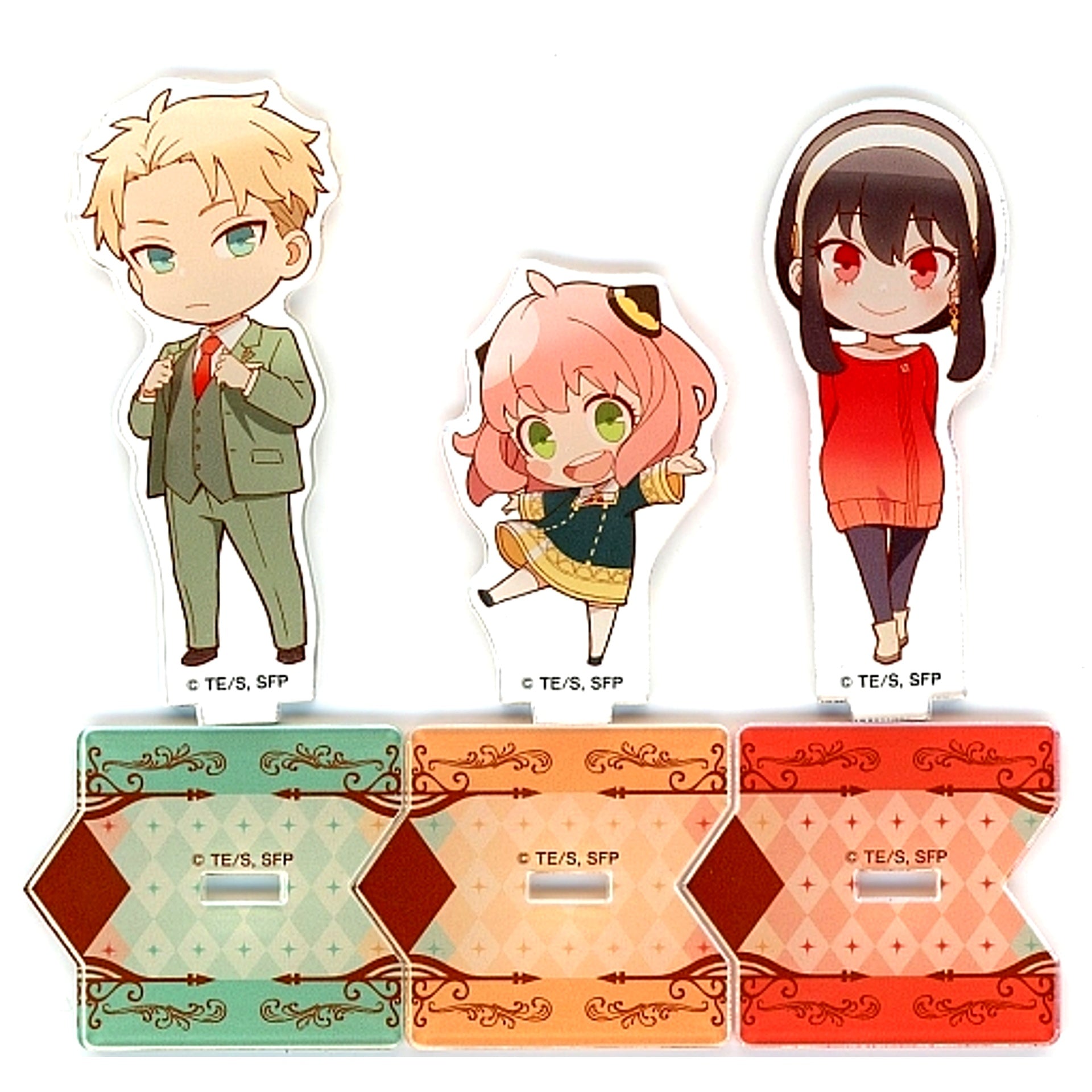 Set of 3 Forger Family Spy x Family Chibi Acrylic Stand Toho Store Limited [USED]