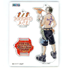 One Piece Portgas D. Ace Birthday Acrylic Stand Charm 2020 Tokyo One Piece Tower Mugiwara Store Limited Straw Store Limited Acrylic Stands [USED]