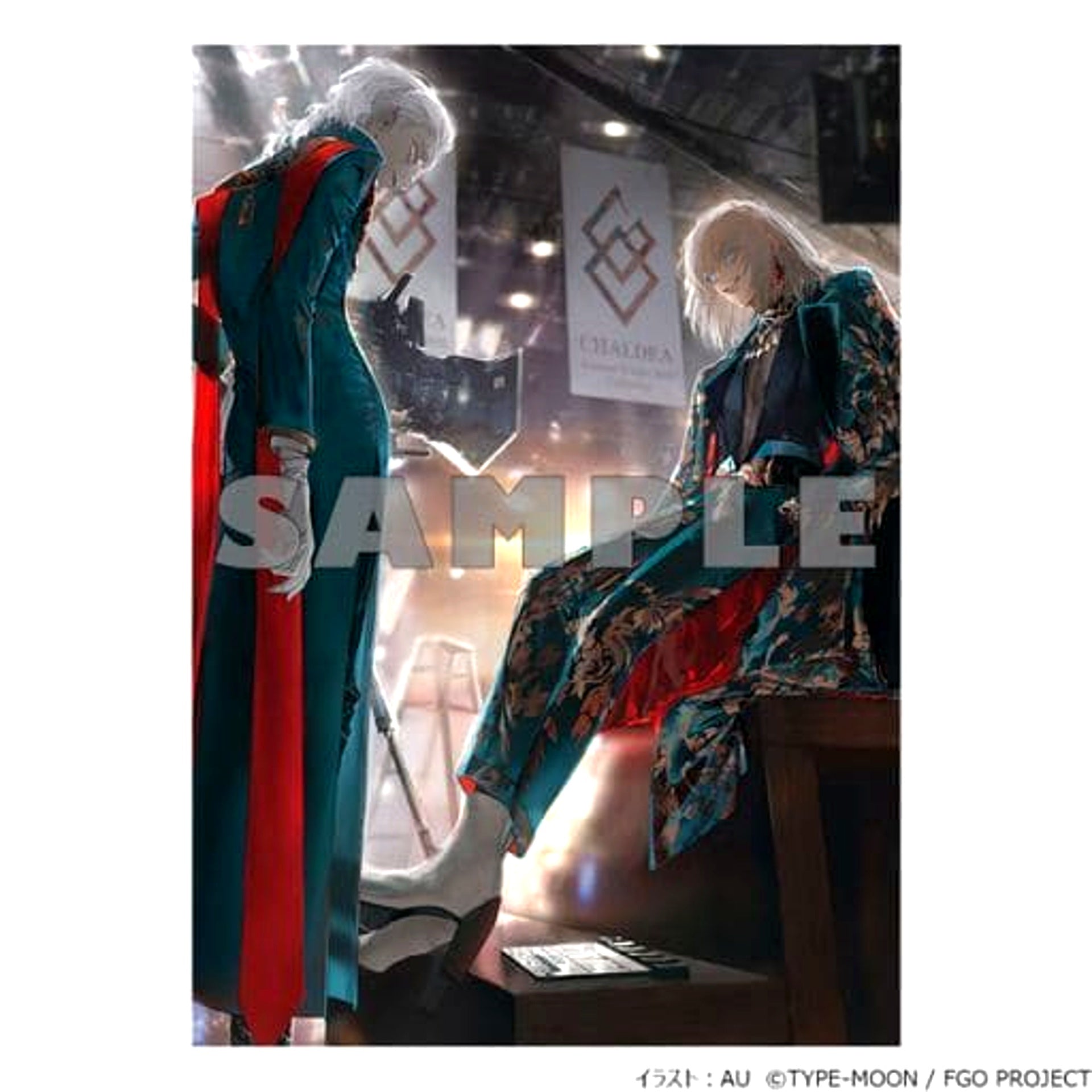 Fate/Grand Order Oberon and Edmond Dantes AU Illustration A5 Acrylic Panel [USED]