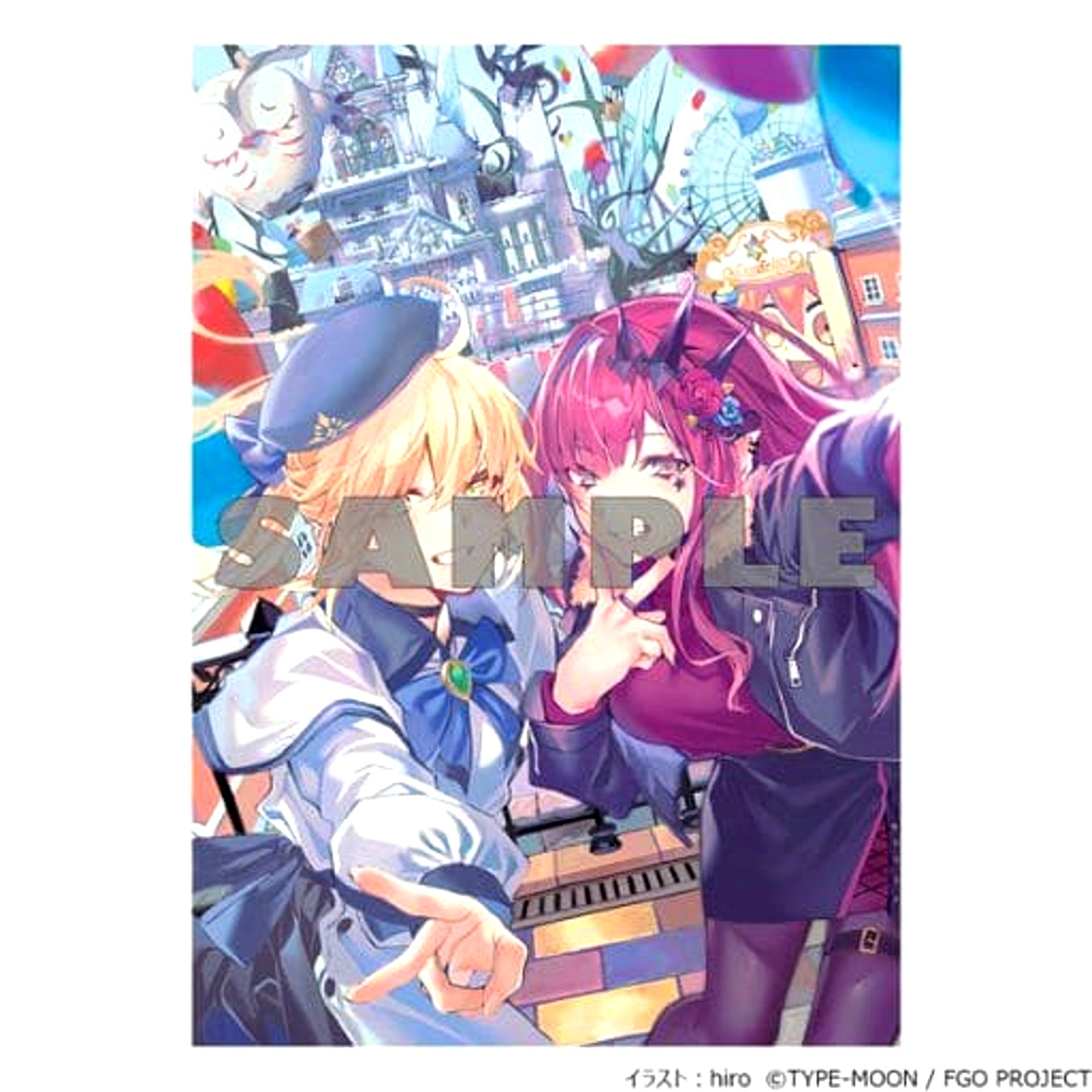 Fate/Grand Order Artoria Caster and Baobhan Sith hiro Illustration A5 Acrylic Panel [USED]