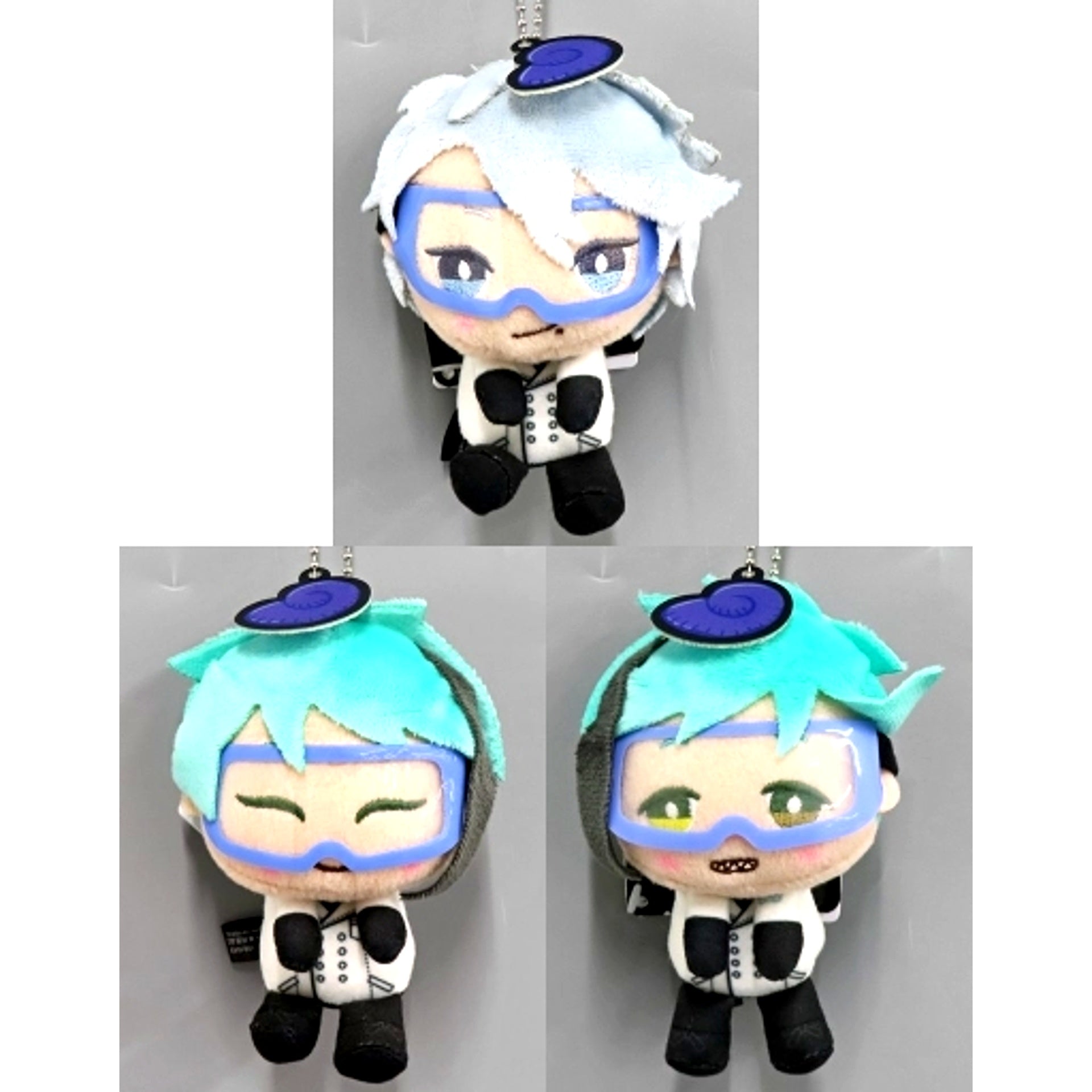 Set of 3 Octavinelle Disney Twisted Wonderland & you More Plus Lab Wear Keychain Mascot [USED]