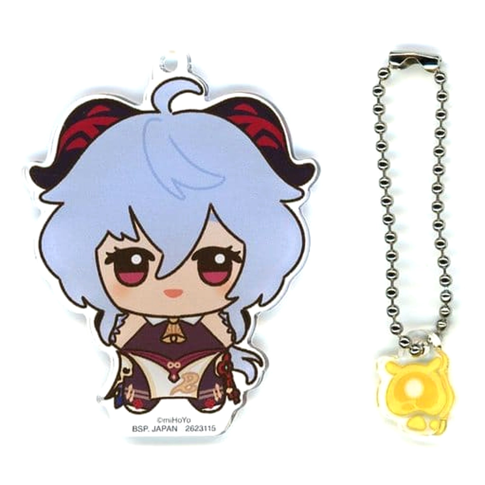 Genshin Ganyu O Mini Seelie: Curcuma Chibigurumi Acrylic Plate Keychain Lost Riches Acrylic Stands [USED]
