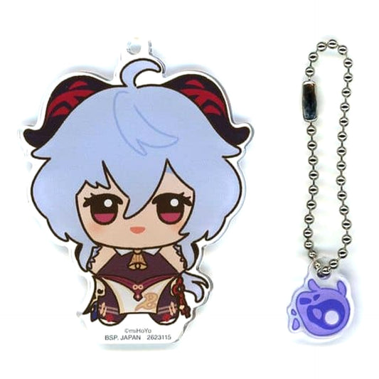 Genshin Ganyu P Mini Seelie: Viola Chibigurumi Acrylic Plate Keychain Lost Riches Acrylic Stands [USED]