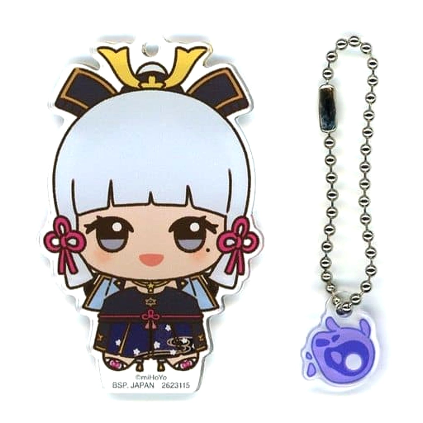 Genshin Kamisato Ayaka T Mini Seelie: Viola Chibigurumi Acrylic Plate Keychain Lost Riches Acrylic Stands [USED]