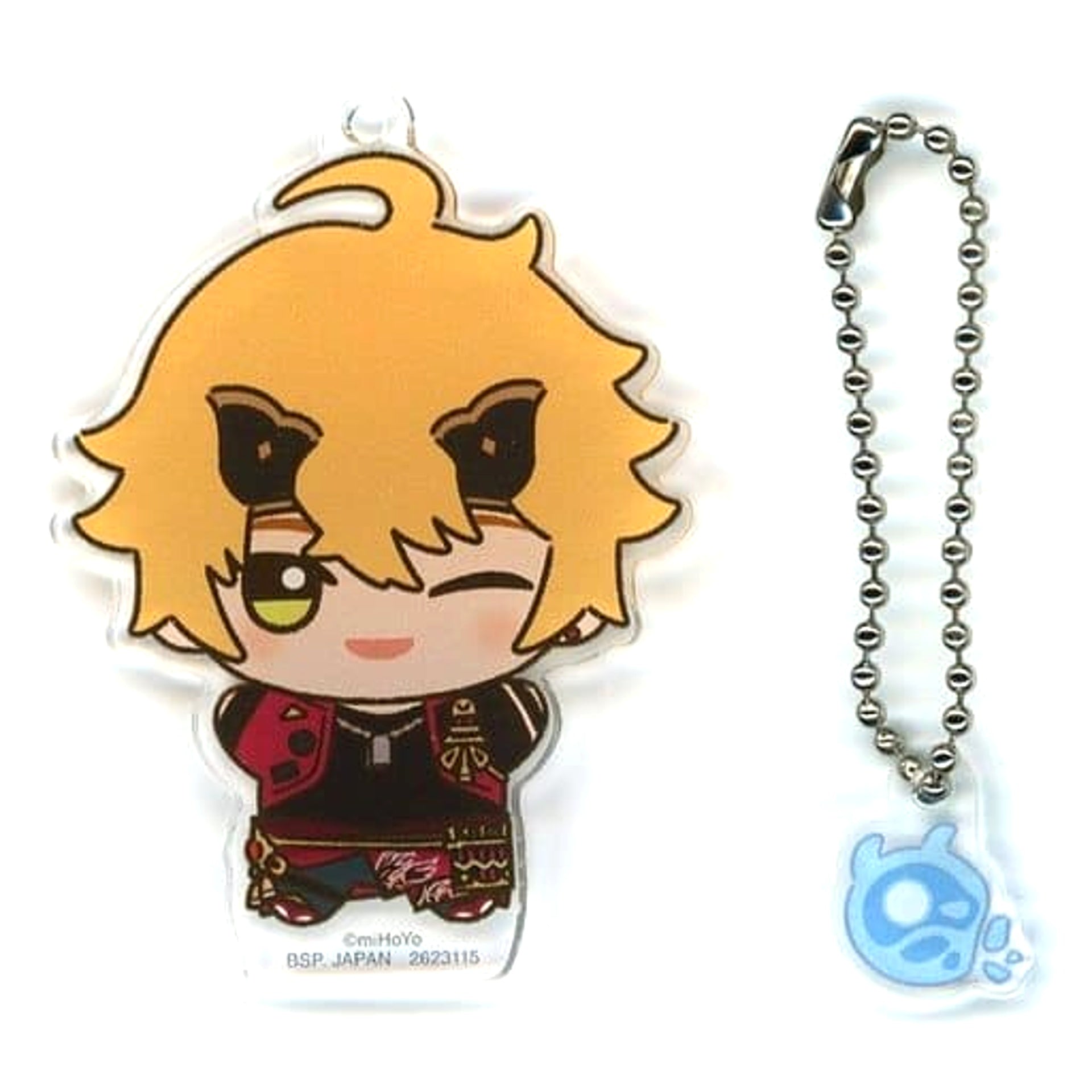 Genshin Thoma U Mini Seelie: Dayflower Chibigurumi Acrylic Plate Keychain Lost Riches Acrylic Stands [USED]