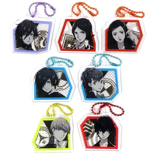 Persona Series Protagonist & Others All 7 Types Set 25th Anniversary Keychain Seria Limited Keychains [USED]