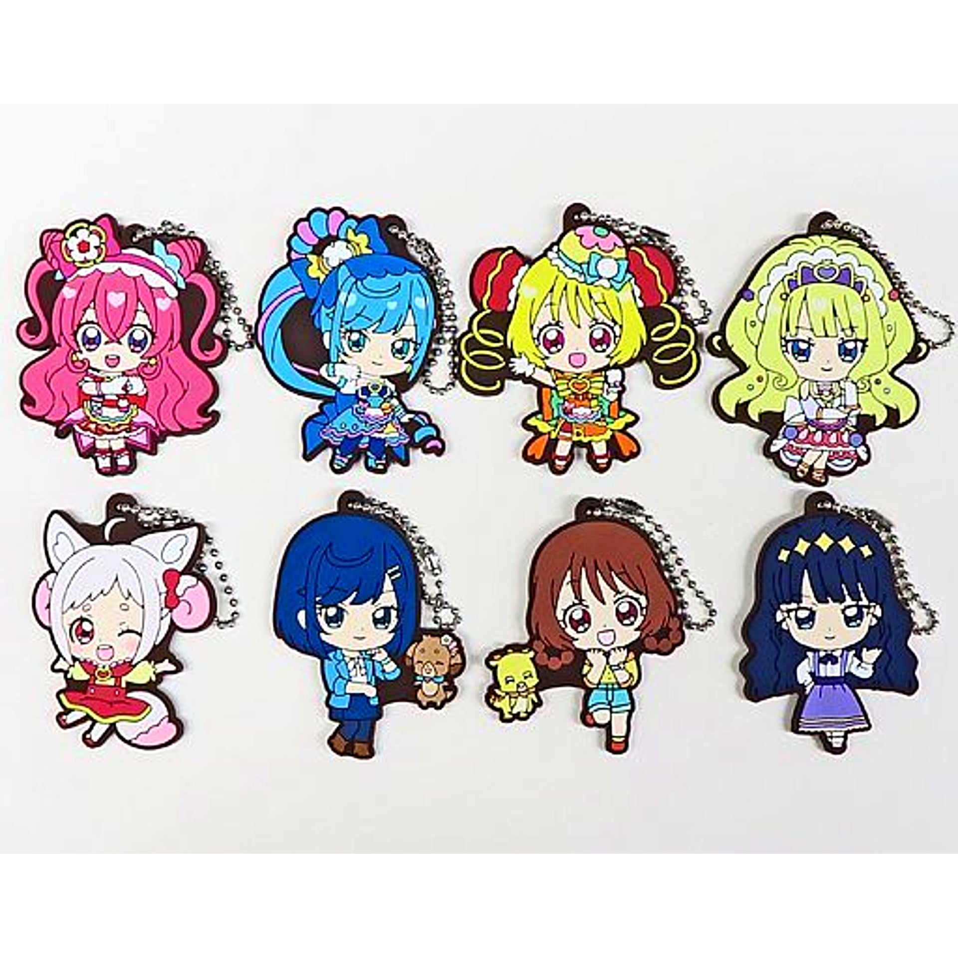 Set of 8 Delicious Party Precure Capsule Rubber Mascot 2 [USED]
