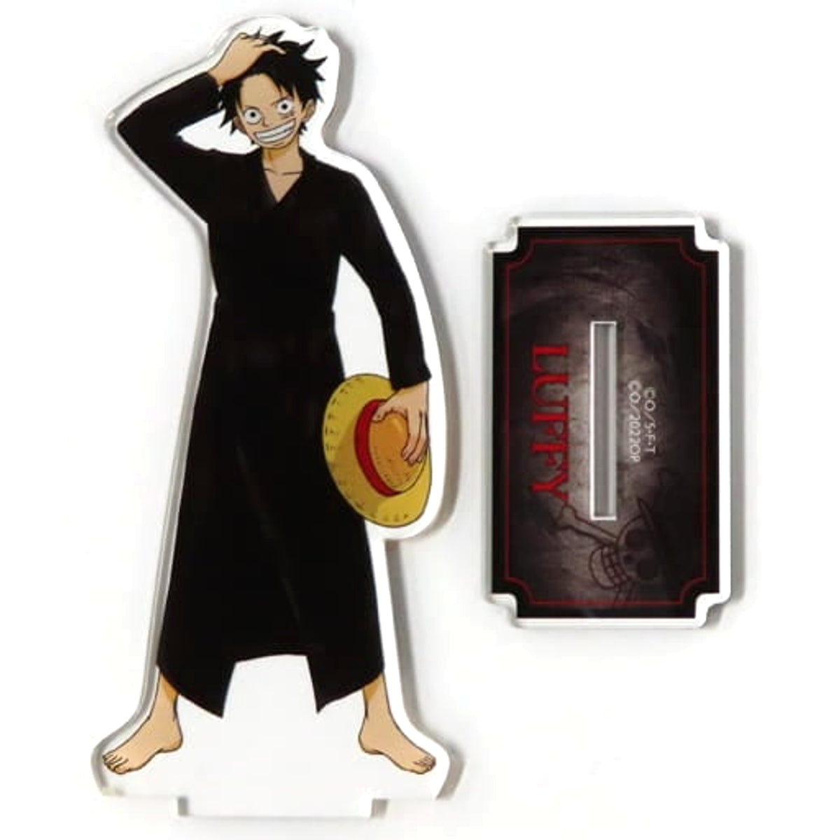 One Piece Film Red Monkey D. Luffy Bathrobe Acrylic Stand Gokurakuyu & Raku Spa Bathhouse Start!! Straw Hat Crew Exclusive Acrylic Stands [USED]