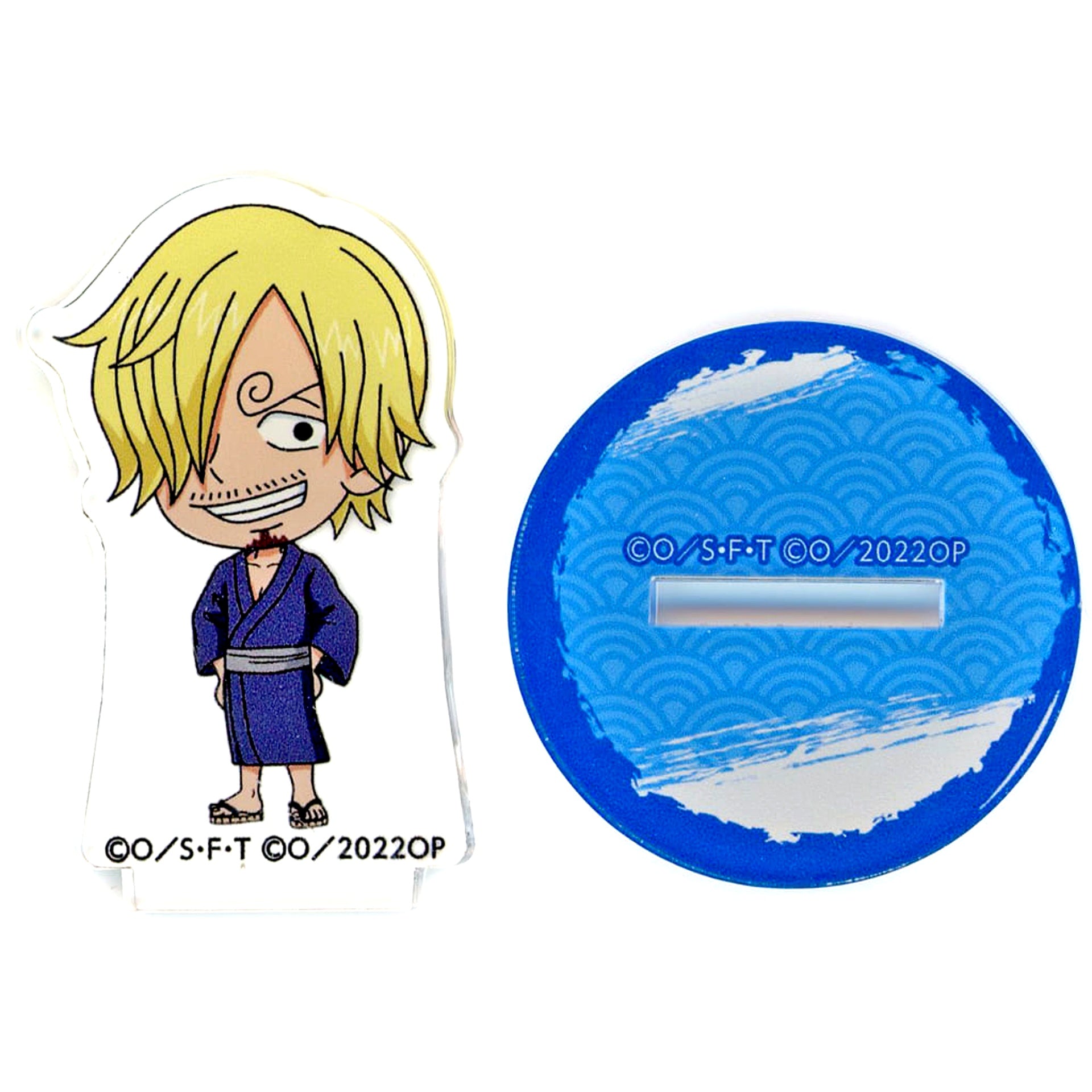 Sanji One Piece FILM RED x Gokurakuyu RAKU SPA Bathhouse Start!! Straw Hat Crew Trading Mini Chibi Acrylic Stand [USED]