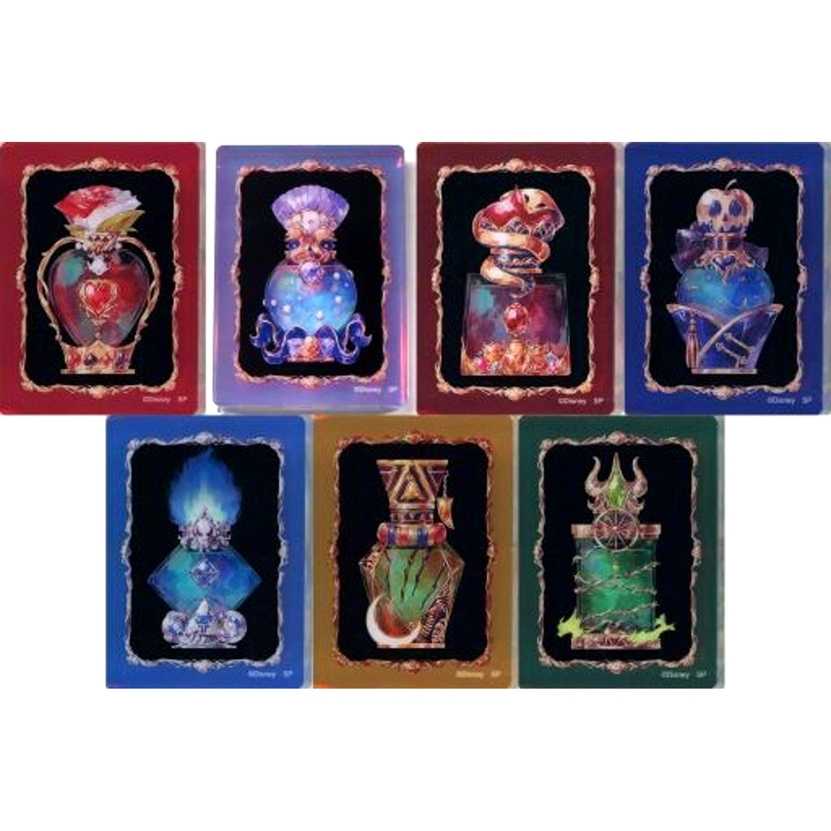 Set of 7 Disney: Twisted-Wonderland Mini Noble Art Collection Perfume Bottle [USED]