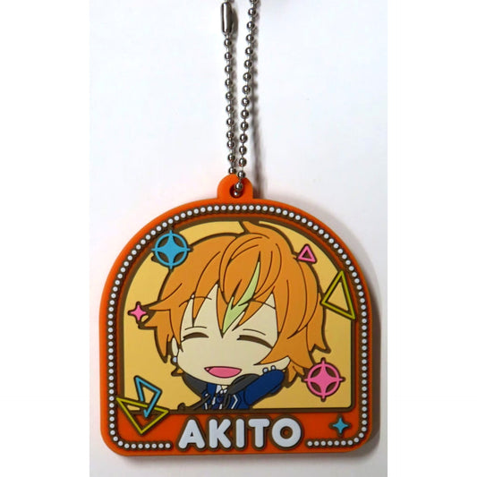 Hatsune Miku: Colorful Stage! Akito Shinonome Rubber Keychain Collection Stamp Ver. B Keychains [USED]