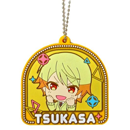 Hatsune Miku: Colorful Stage! Tsukasa Tenma Rubber Keychain Collection Stamp Ver. C Keychains [USED]