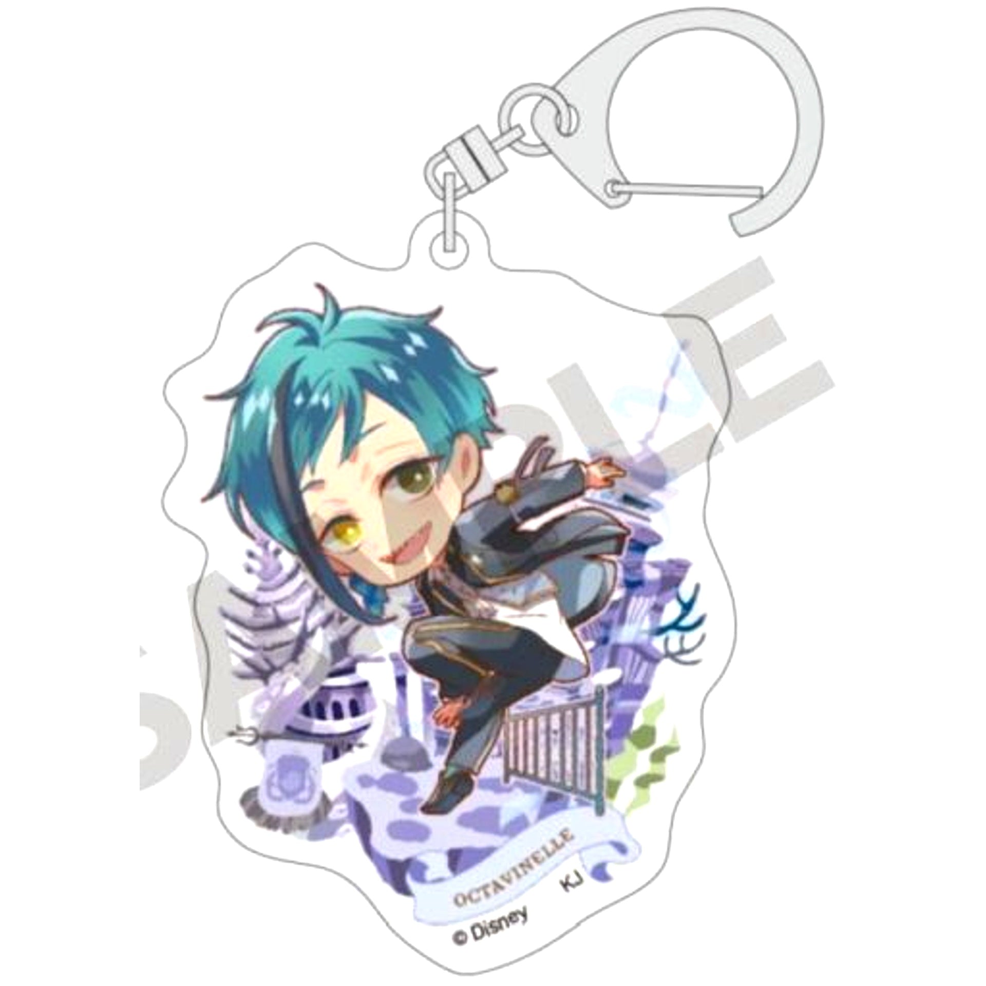 Floyd Leech Disney Twisted Wonderland Trading Acrylic Keychain Vol.1 Chimaniwa [USED]