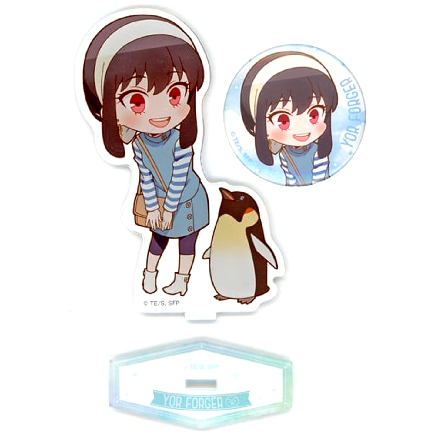 Yor Forger Odeke Yor WIT x CLW SPY x FAMILY SHOP Acrylic Stand & Button Set [USED]