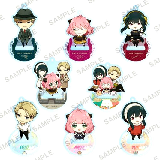 Set of 8 SPY x FAMILY Chibi Acrylic Stand Figure with Ball Chain [USED]