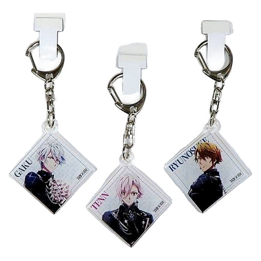 IDOLiSH7 Trigger Diamond Type Acrylic Keychain Nanairo Store Limited TRIGGER LIVE CROSS VALIANT Blu-ray BOX -Limited Edition- Complete Production Limited Edition Purchase Bonus Set of 3 Keychains [USED]