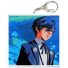 Persona 3 Protagonist Man Acrylic Keychain Persona Series 25th Anniversary Persona 25th FES Grand Exhibition Exclusive Keychains [USED]