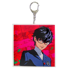 Persona 5 Protagonist Acrylic Keychain Persona Series 25th Anniversary Persona 25th FES Grand Exhibition Exclusive Keychains [USED]