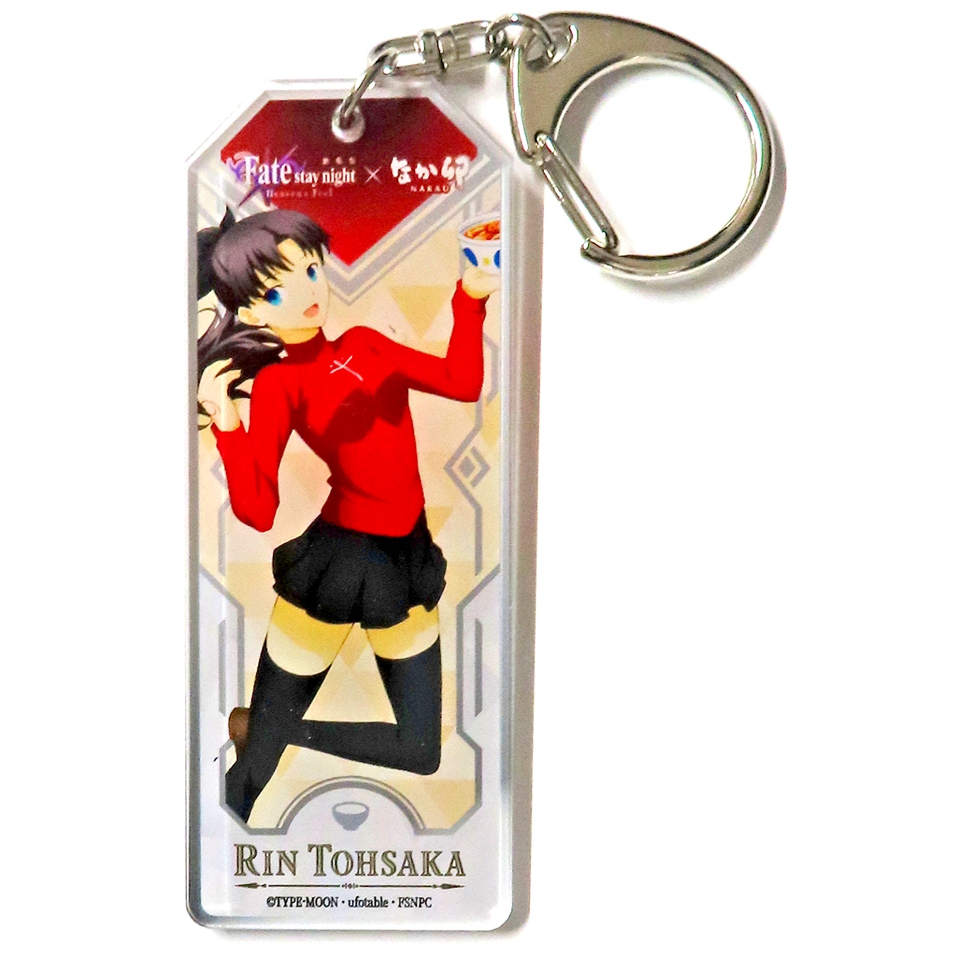 Rin Tohsaka Fate/stay night Heaven's Feel Dining at Nakau Ver. Acrylic Keychain [USED]