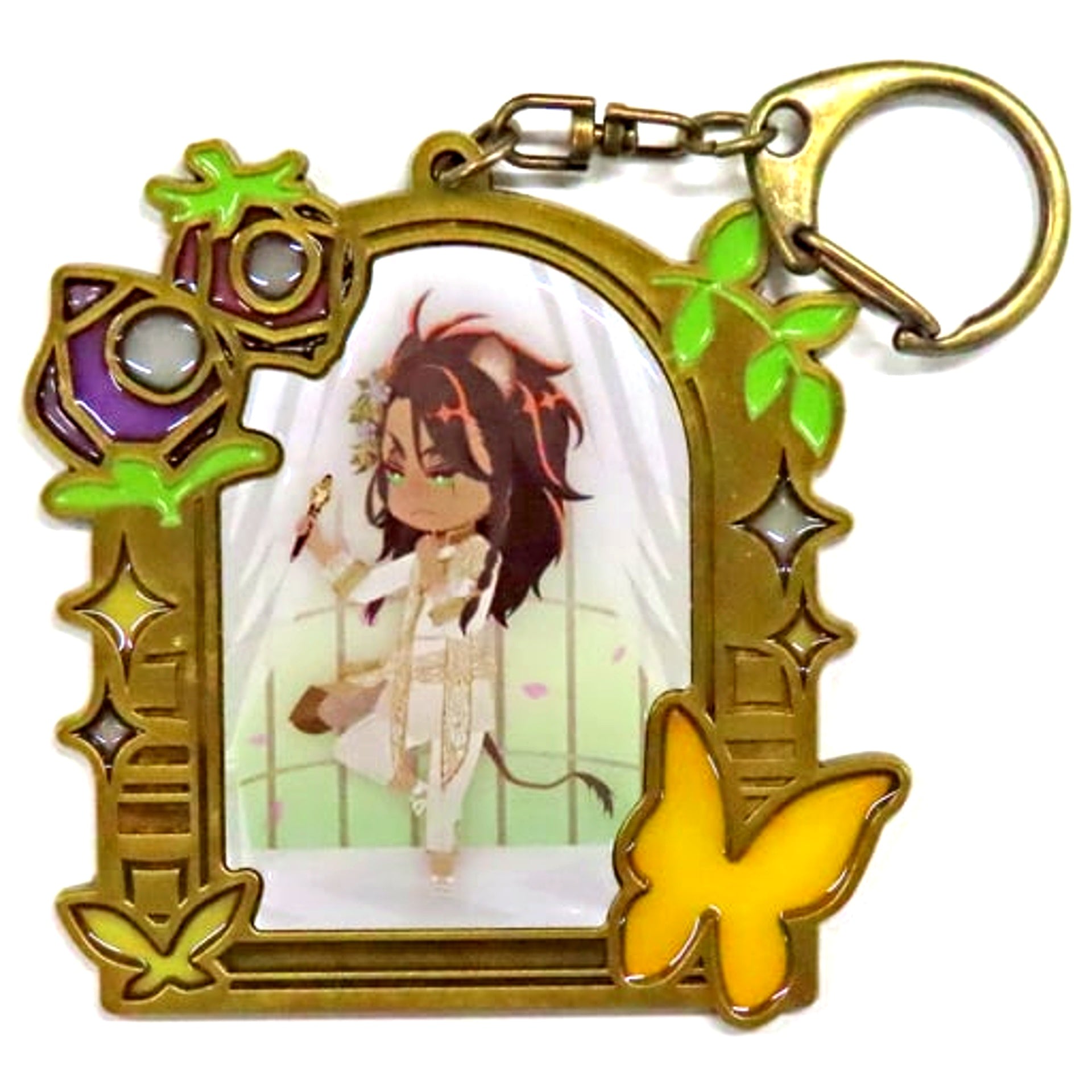Leona Kingscholar Disney Twisted Wonderland Exhibition The World Born from Villains Memorial Metal Charm [USED]