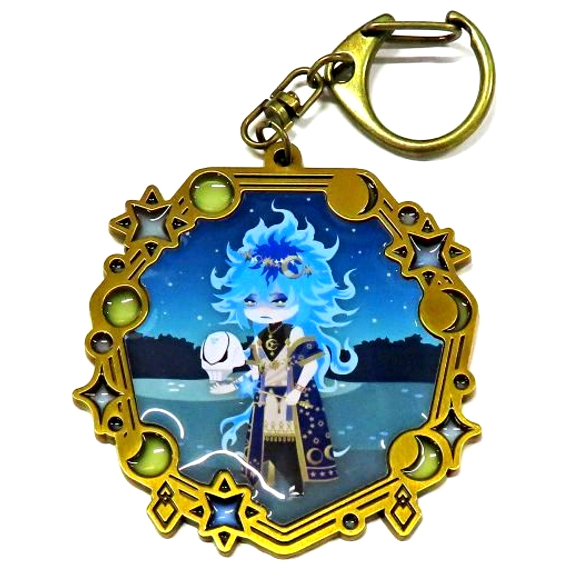 Idia Shroud Disney Twisted-Wonderland Memorial Metal Charm Exhibition The World Born from Villains [USED]