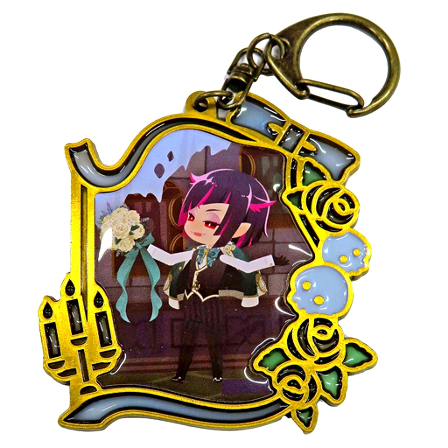 Lilia Vanrouge Disney Twisted Wonderland Exhibition The World Born from Villains Memorial Metal Charm [USED]