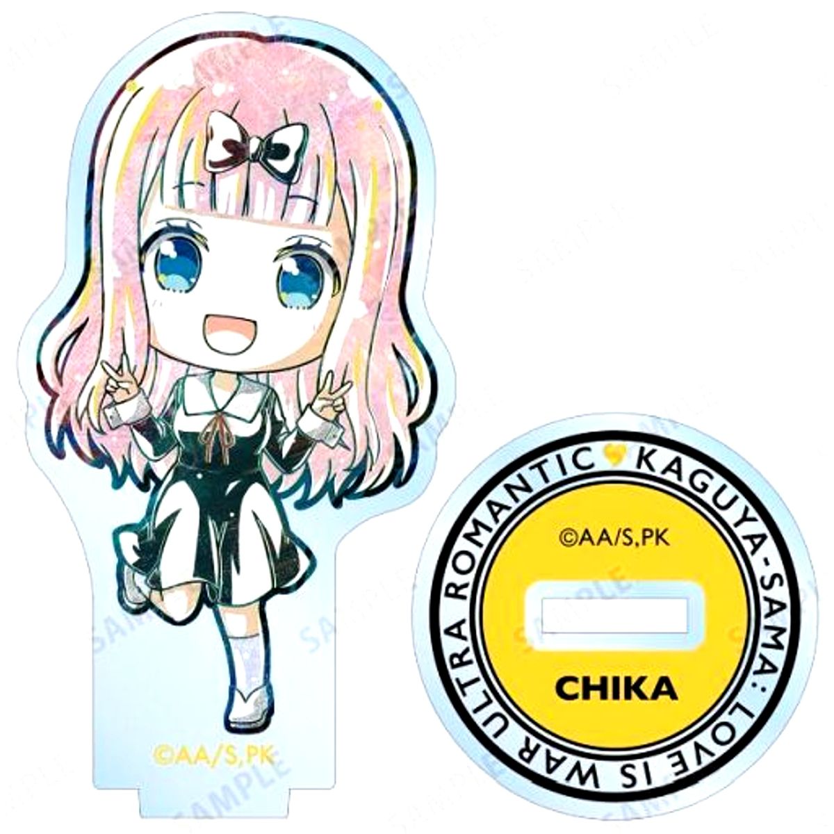 Chika Fujiwara Kaguya-sama: Love is War Ultra Romantic Trading Chibi Ani-Art Acrylic Stand [USED]