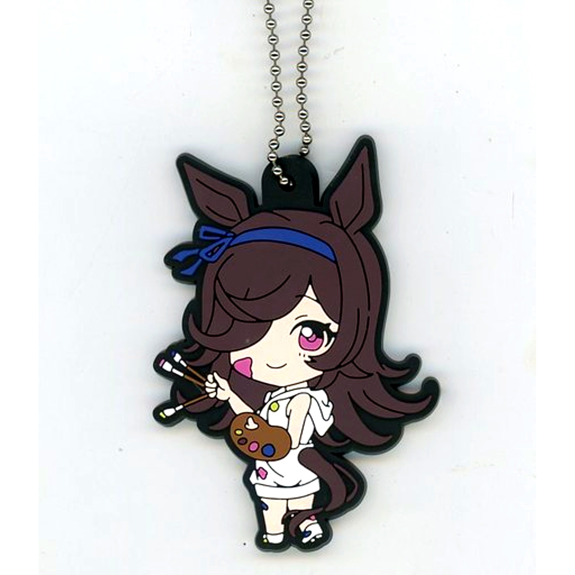 Rice Shower Uma Musume Pretty Derby Rubber Keychain Painter Style [USED]