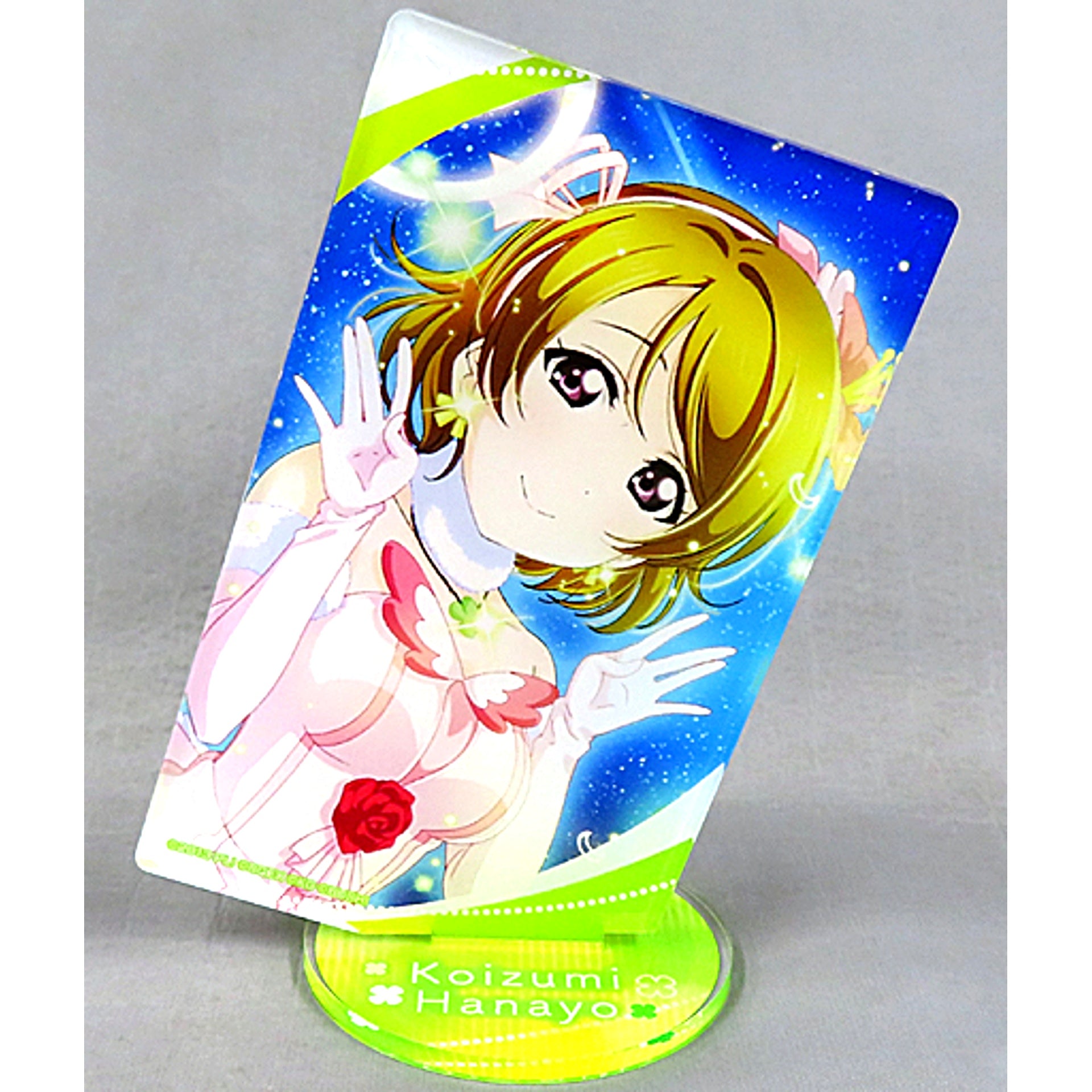 Hanayo Koizumi Card Style Acrylic Stand Love Live! Chara Pop Fes [USED]
