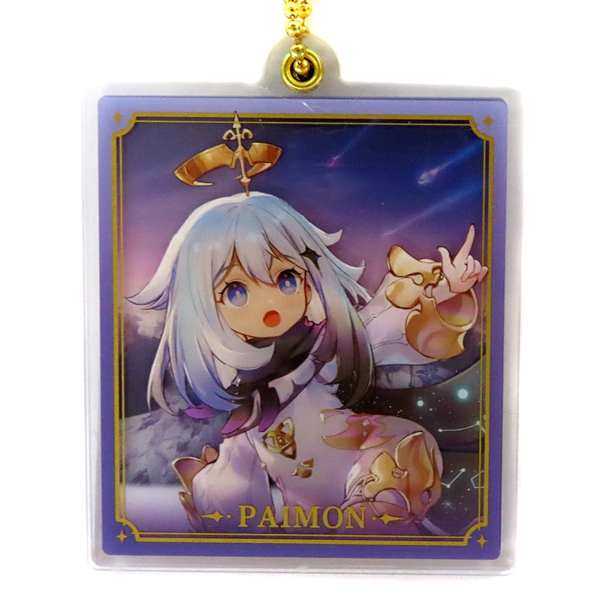 Genshin Paimon Wallpaper Character Double Acrylic Strap Acrylic Item [USED]