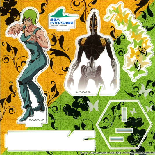 Foo Fighters Illustration Acrylic Stand JoJo's Bizarre Adventure Part 6: Stone Ocean Yokohama Hakkeijima Sea Paradise Jail Aquarium SOS [USED]