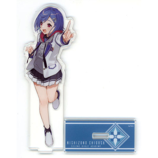 Nishizono Chigusa Selene Girls' Academy Acrylic Stand Virtual YouTuber Nijisanji 2nd Anniversary [USED]