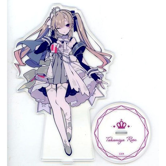 Takamiya Rion Big Acrylic Stand Virtual YouTuber Nijisanji Lilly Crown [USED]