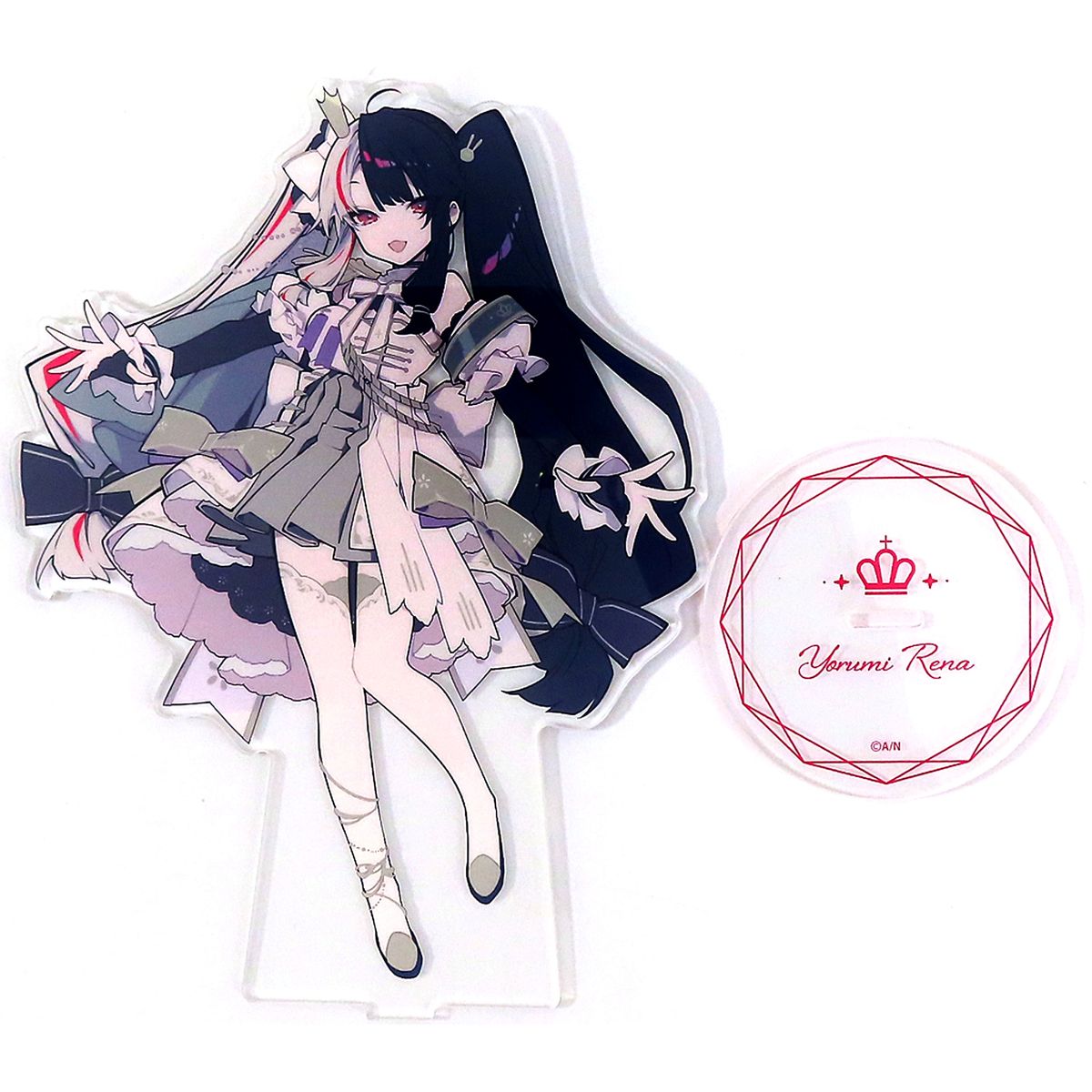 Yorumi Rena Big Acrylic Stand Virtual YouTuber Nijisanji Lilly Crown [USED]