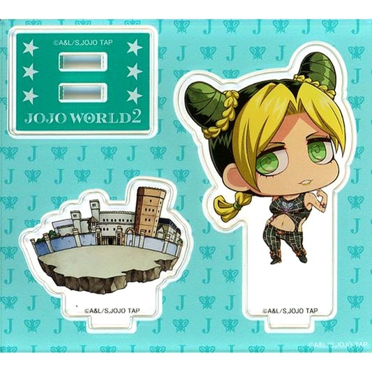 Jolyne Cujoh Acrylic Stand JoJo's Bizarre Adventure JOJO WORLD 2 Mini Game Kaienou no Mode Roulette Grab It Caesar Shabon Kuji B Prize [USED]