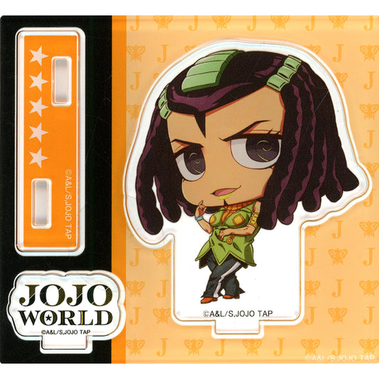 Ermes Costello Acrylic Stand JoJo's Bizarre Adventure JOJO WORLD 2 Minigame Demonic Flame Technique Roulette Catch Caesar's Soap Kuji Prize B [USED]