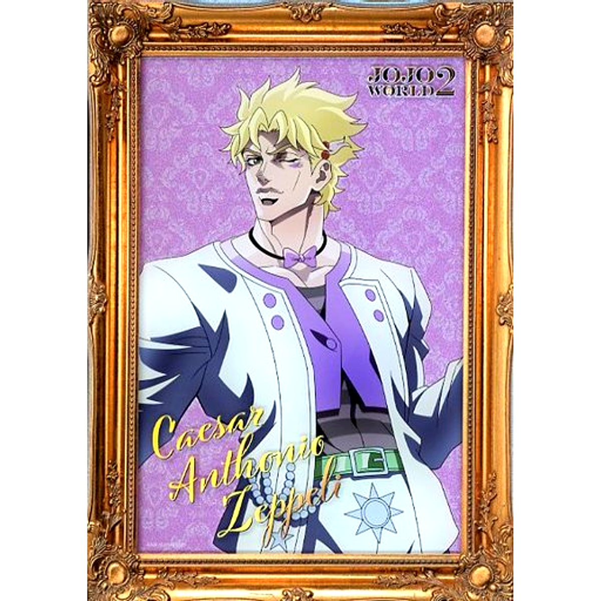 Caesar Anthonio Zeppeli Acrylic Board JoJo's Bizarre Adventure JOJO WORLD 2 WEB Minigame Acrylic Board Prize [USED]