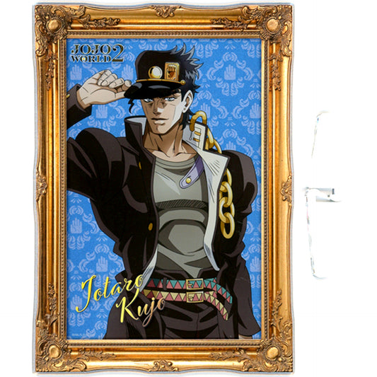Jotaro Kujo Acrylic Board JoJo's Bizarre Adventure JOJO WORLD 2 WEB Mini Game Acrylic Board Prize [USED]