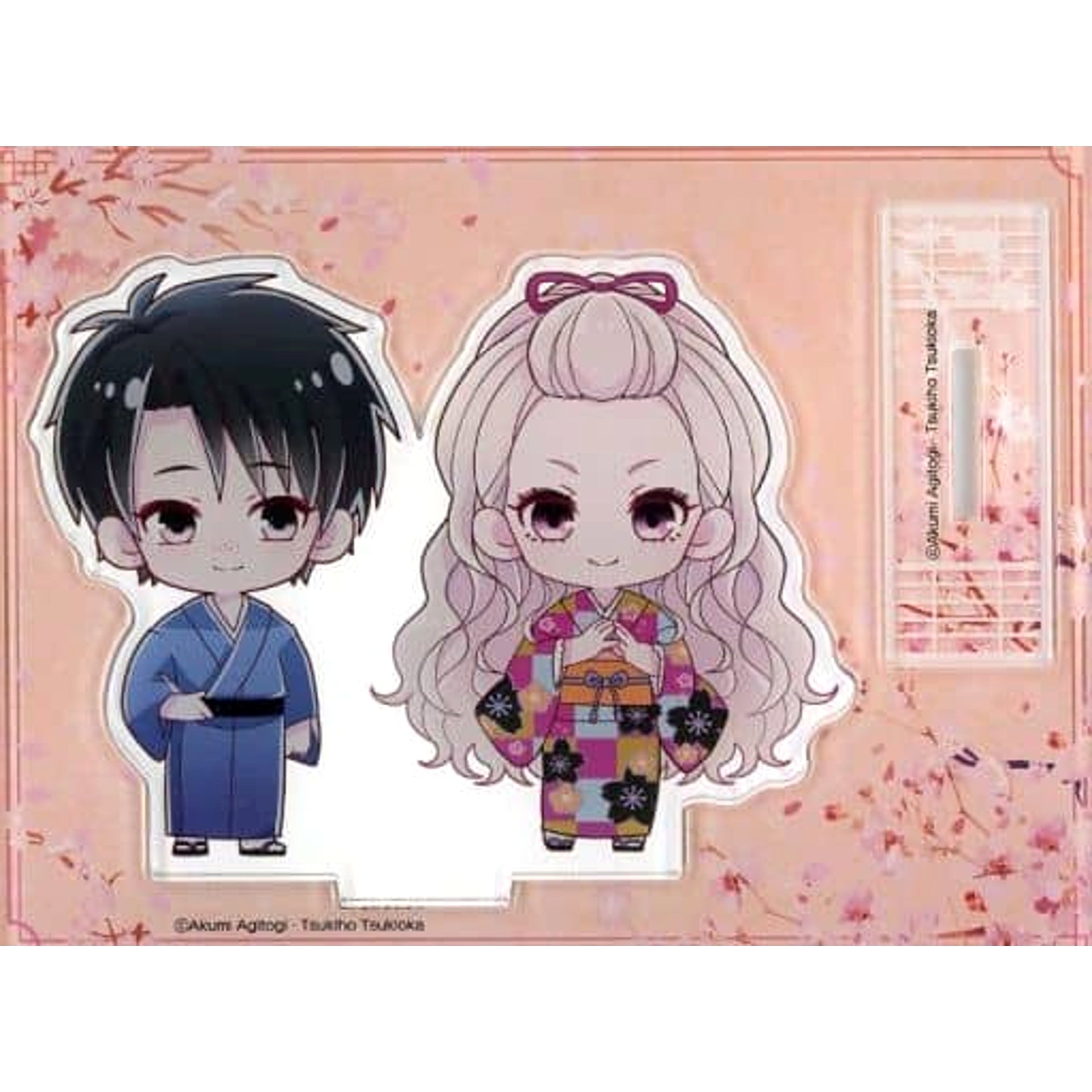 My Happy Marriage PRINCESS CAFE Acrylic Stand Koji Tatsuishi with hand lowered & Kaya Saimori with hands clasped Acrylic Stands [USED]