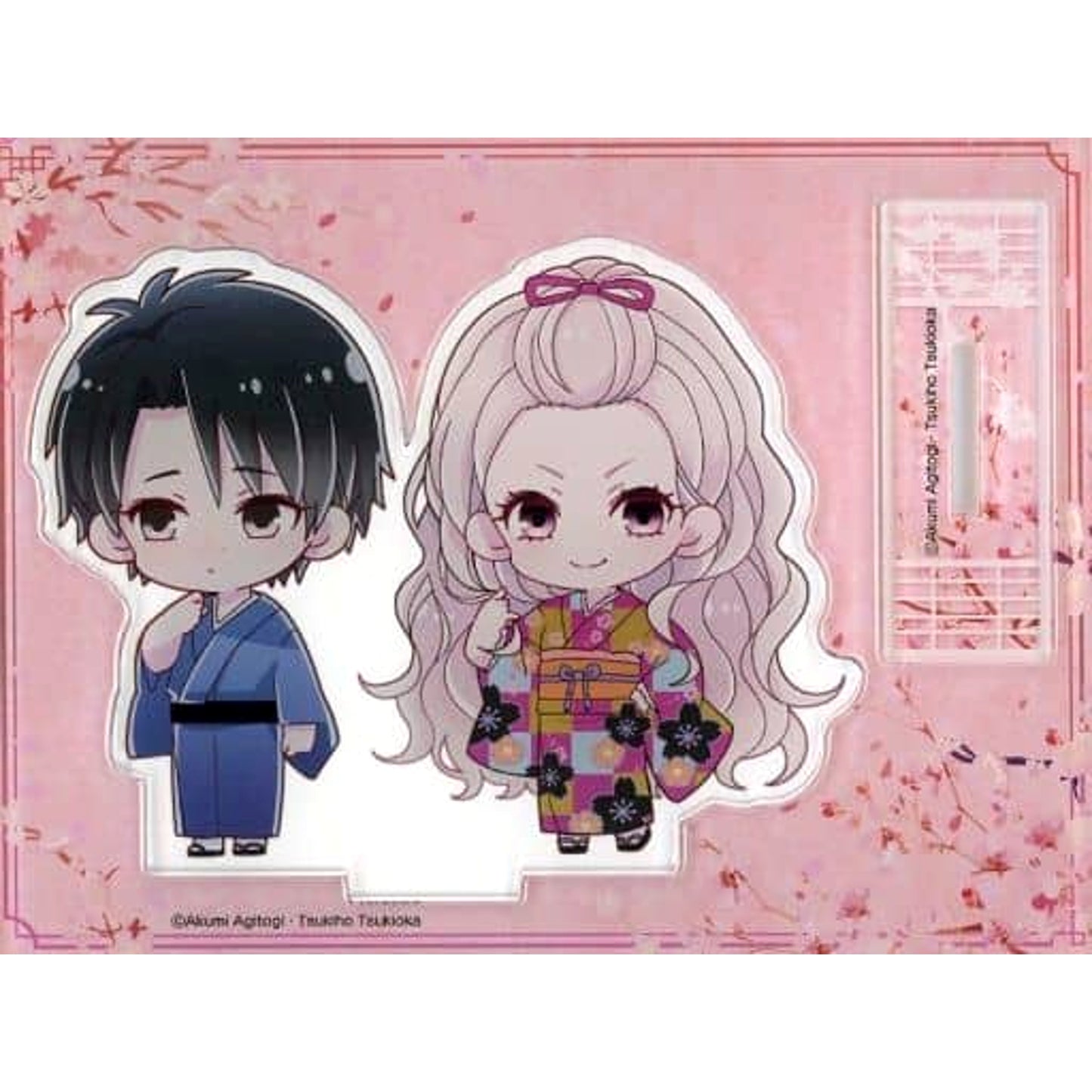 My Happy Marriage PRINCESS CAFE Koji Tatsuishi hand to mouth & Kaya Saimori hand raised Acrylic Stand Acrylic Stands [USED]
