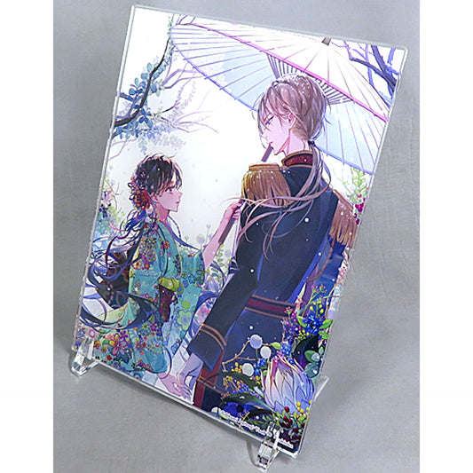 Single Item Kiyoka Kudo & Miyo Saimori My Happy Marriage Light Novel Vol. 6 Kadokawa Special Pack Bundle Bonus Acrylic Panel [USED]